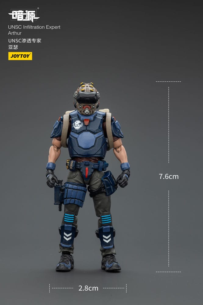 UNSC Dark Source Actionfigur Infiltration Expert Arthur 7 cm