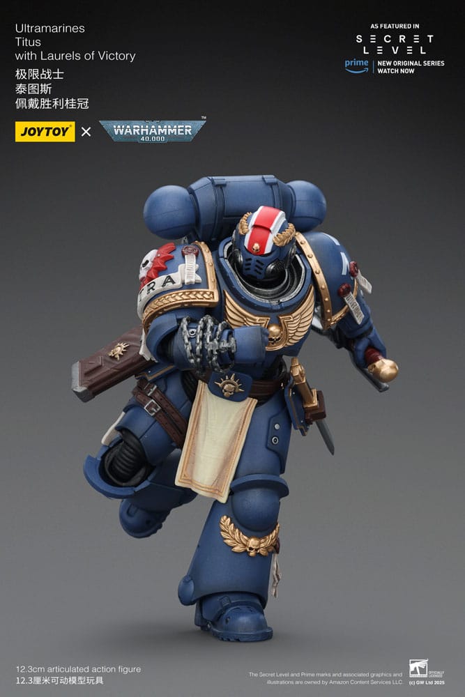 Warhammer 40,000 Actionfigur Ultramarines Titus with Laurels of Victory 13 cm