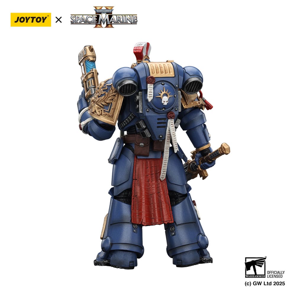 Warhammer 40,000: Space Marine 2 Actionfigur Ultramarines Relic Primus Armourwith Plasma Pistol and Combat Blade 13 cm