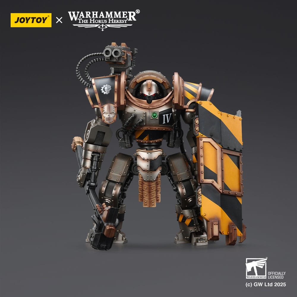 Warhammer The Horus Heresy Actionfigur Iron Warriors Iron Circle Domitar-Ferrum Class Battle-automata with Karceri Battle Shield 24 cm