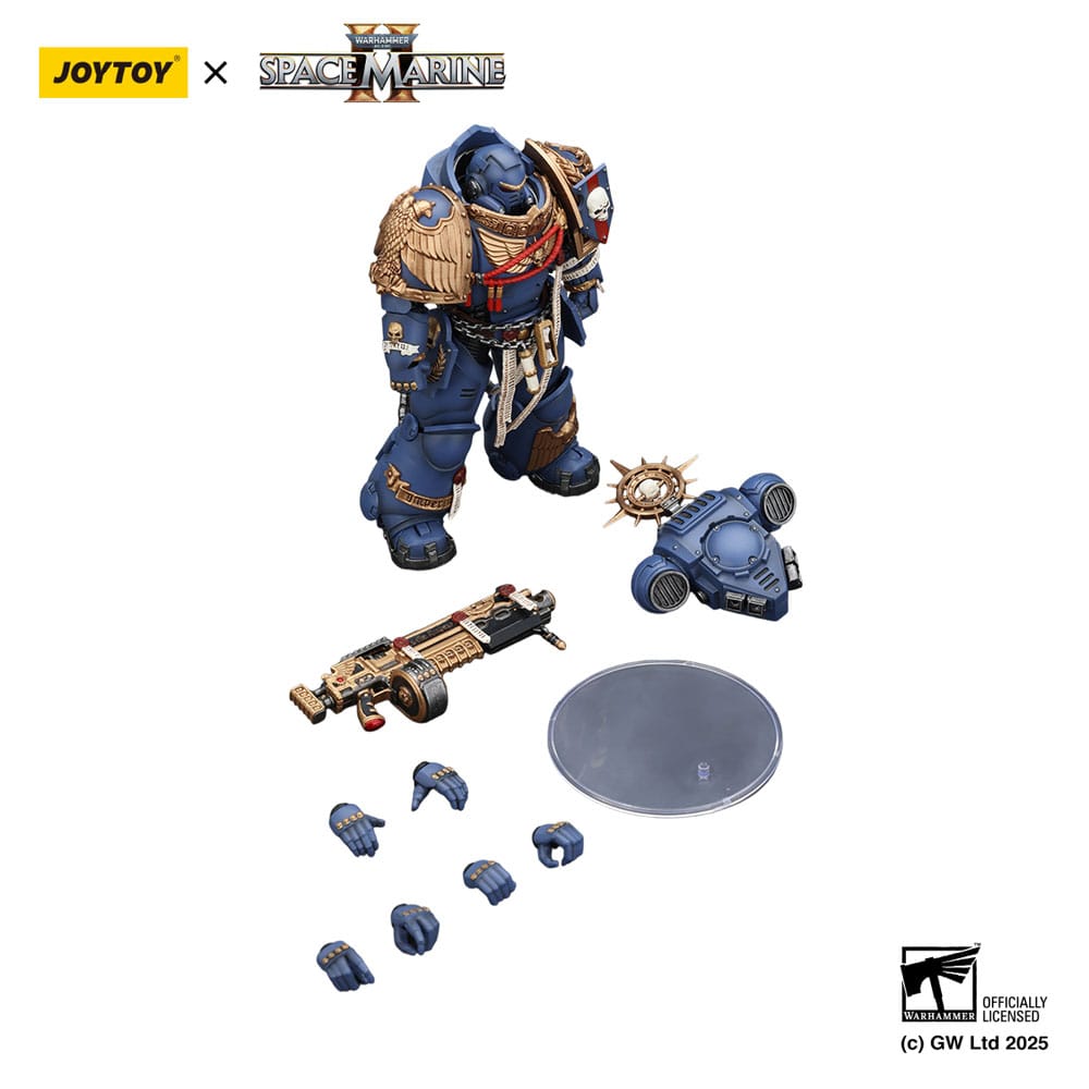 Warhammer 40,000: Space Marine 2 Actionfigur Ultramarines Heavy Relic Primus Armor with Heavy Relic Bolt Rifle 13 cm