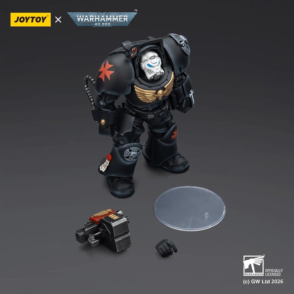 Warhammer 40,000 Actionfigur Black Templars Terminator 2 with Power Fist and Storm Bolter 14 cm