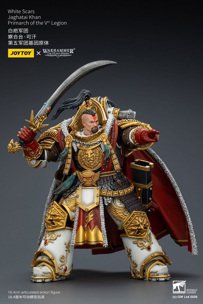 Warhammer The Horus Heresy Actionfigur White Scars Jaghatai Khan Primarch of the Vth Legion 19 cm