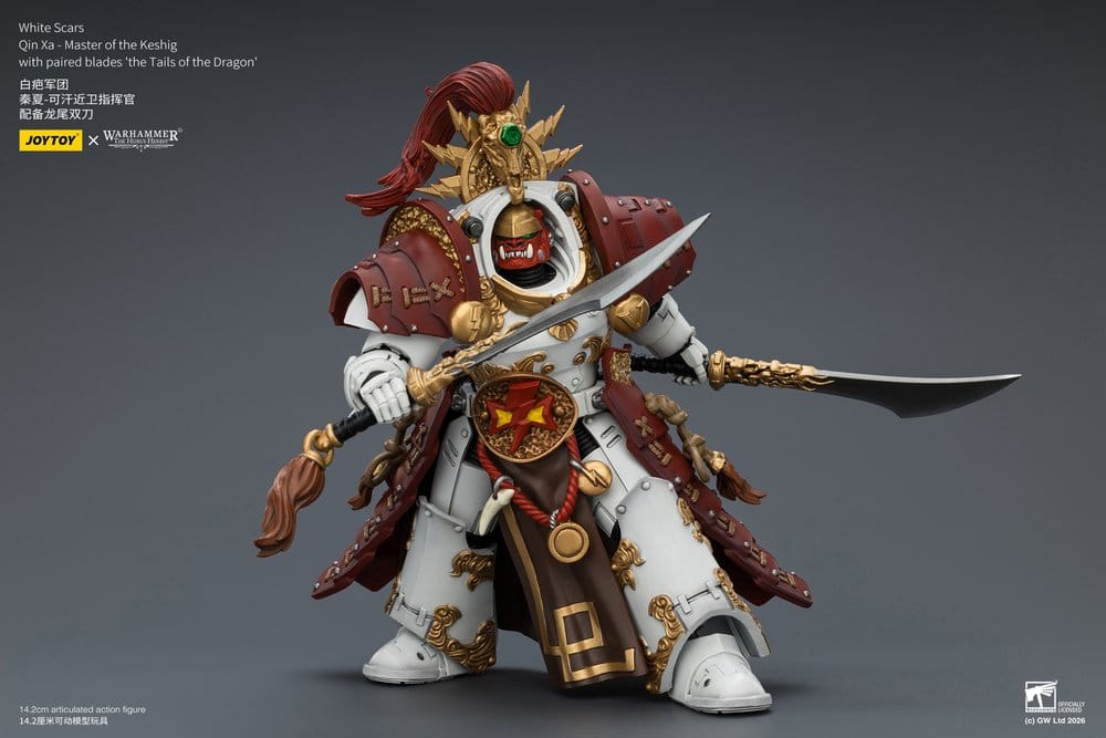 Warhammer The Horus Heresy Actionfigur White Scars Qin Xa - Master of the Keshig 14 cm