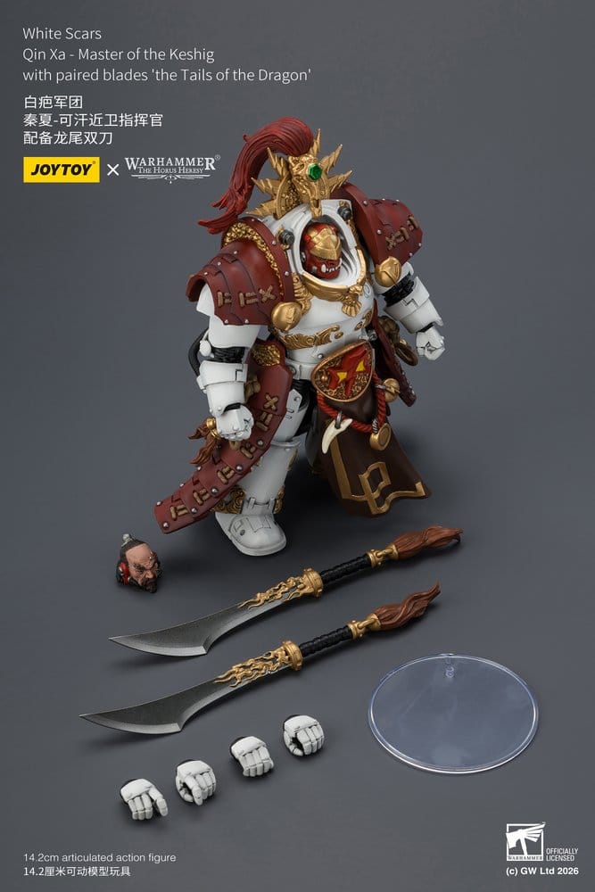 Warhammer The Horus Heresy Actionfigur White Scars Qin Xa - Master of the Keshig 14 cm