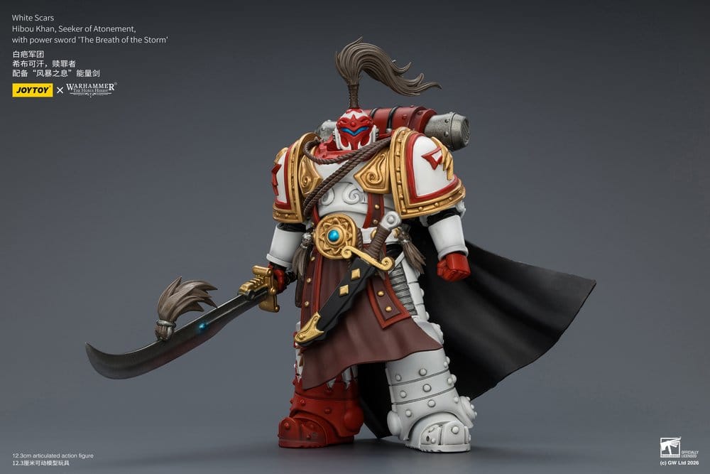 Warhammer The Horus Heresy Actionfigur White Scars Hibou Khan, Seeker of Atonement 12 cm