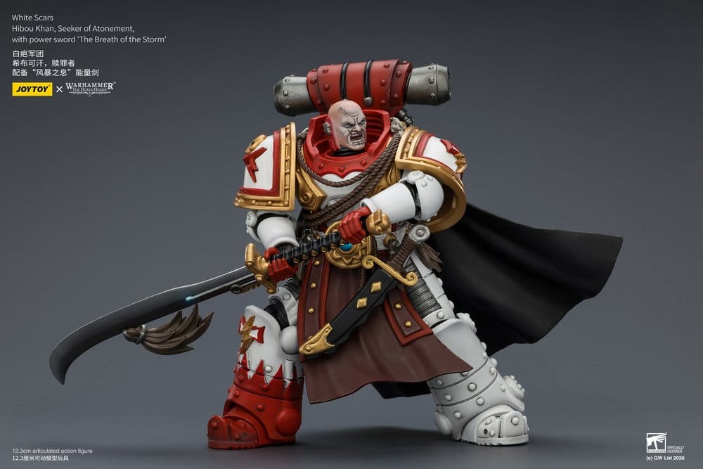 Warhammer The Horus Heresy Actionfigur White Scars Hibou Khan, Seeker of Atonement 12 cm