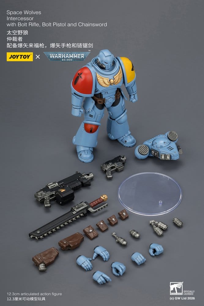 Warhammer 40,000 Actionfigur Space Wolves Intercessor 12 cm
