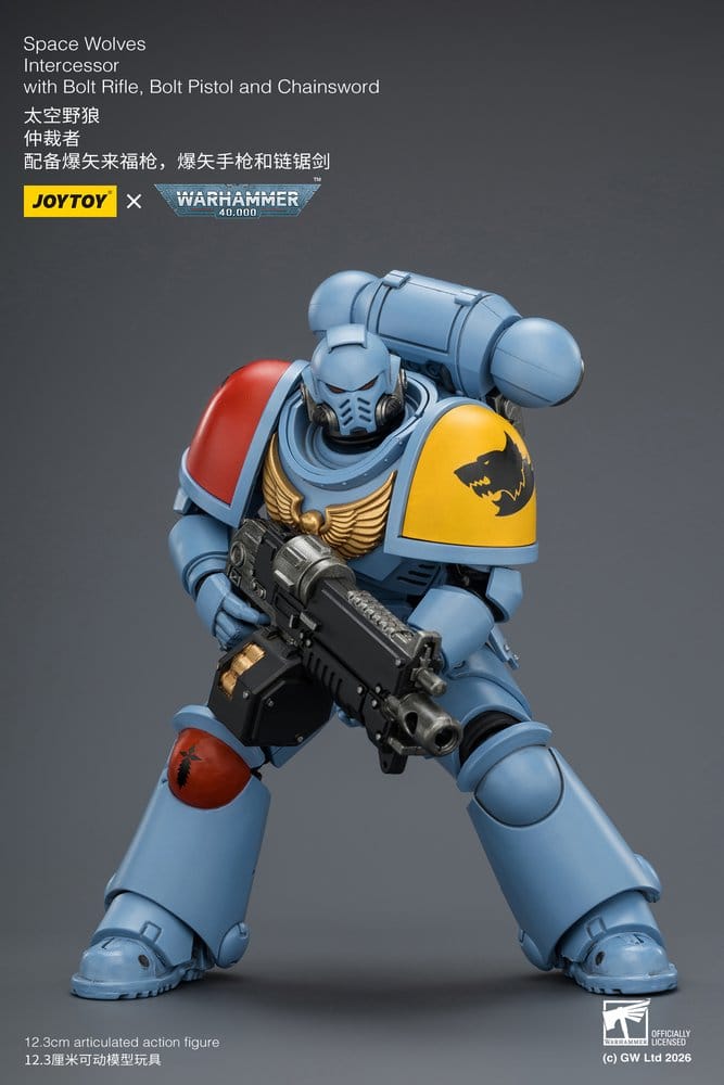 Warhammer 40,000 Actionfigur Space Wolves Intercessor 12 cm