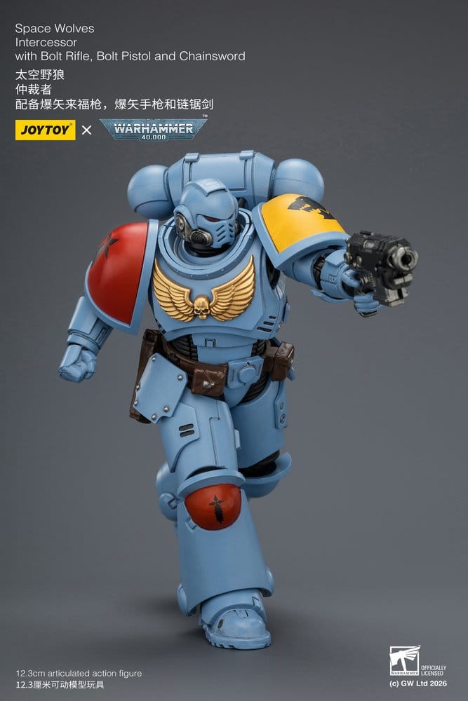 Warhammer 40,000 Actionfigur Space Wolves Intercessor 12 cm