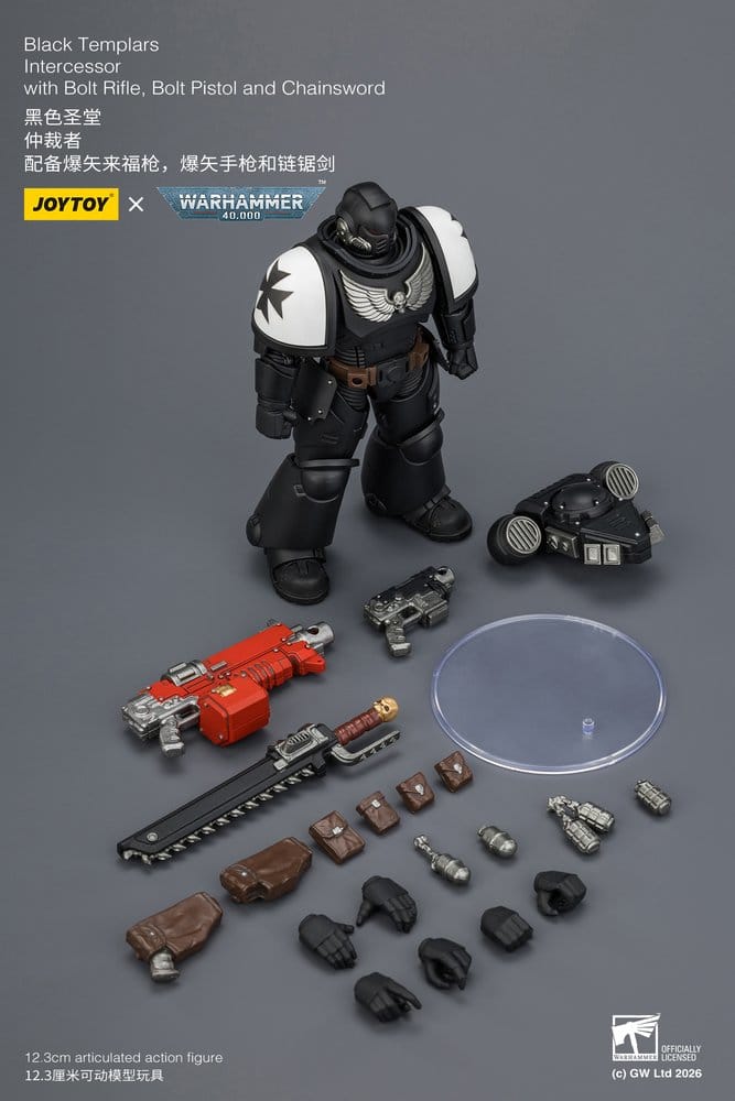 Warhammer 40,000 Actionfigur Black Templars Intercessor 12 cm