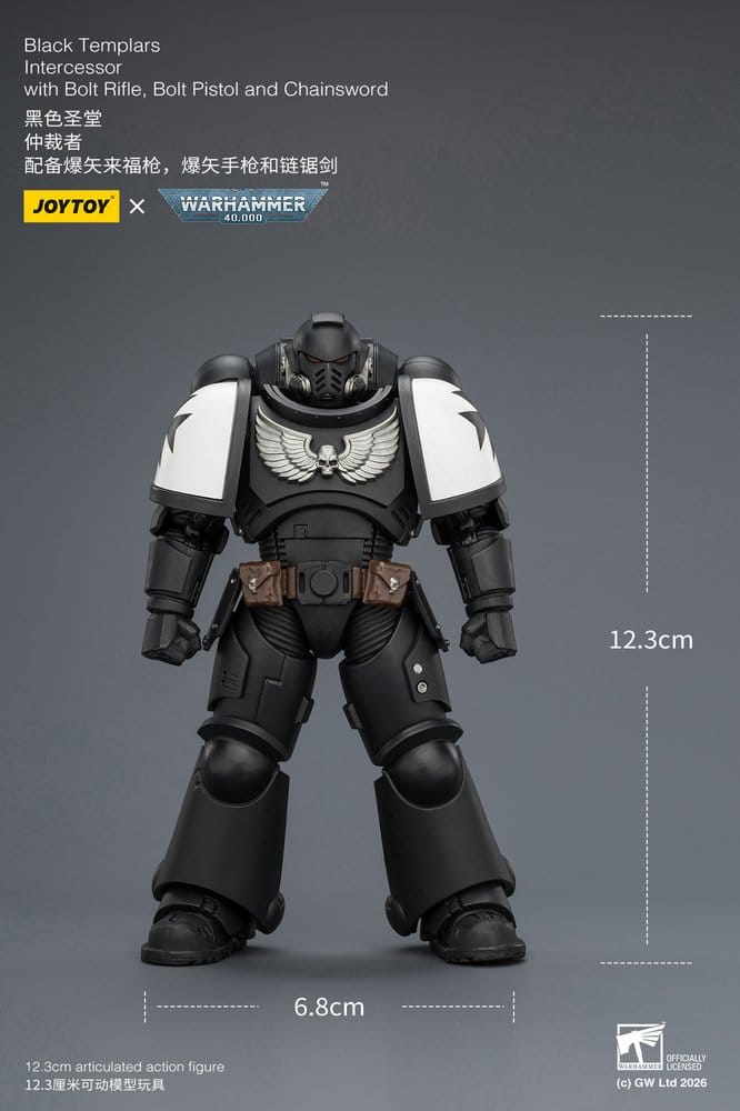 Warhammer 40,000 Actionfigur Black Templars Intercessor 12 cm
