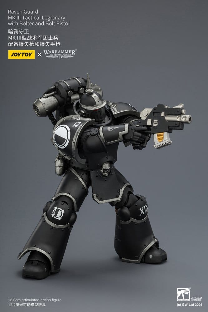 Warhammer 40,000 Actionfigur Raven Guard MK III Tactical Legionary 12 cm