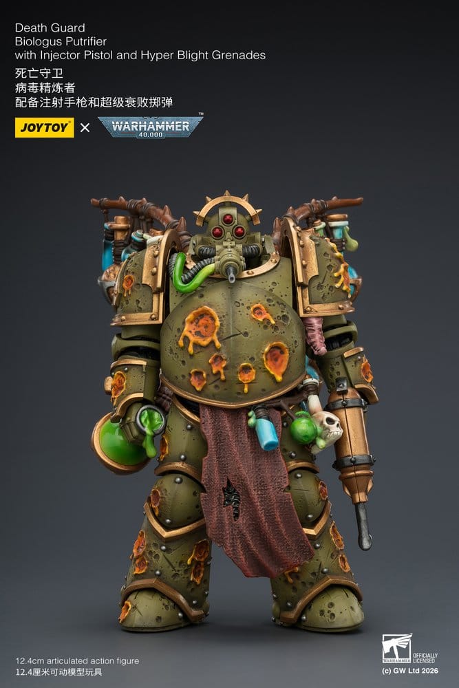 Warhammer 40,000 Actionfigur Death Guard Biologus Putrifier 12 cm