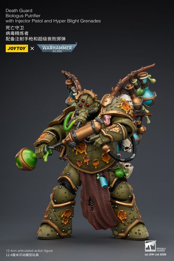 Warhammer 40,000 Actionfigur Death Guard Biologus Putrifier 12 cm