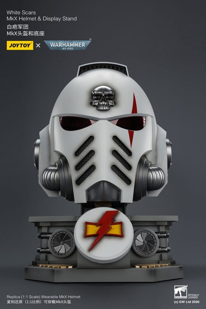 Warhammer 40,000 Helm mit Display-Ständer White Scars MkX 44 cm