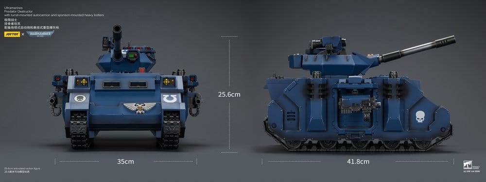 Warhammer 40,000 Fahrzeug Ultramarines Predator Destructor 26 cm