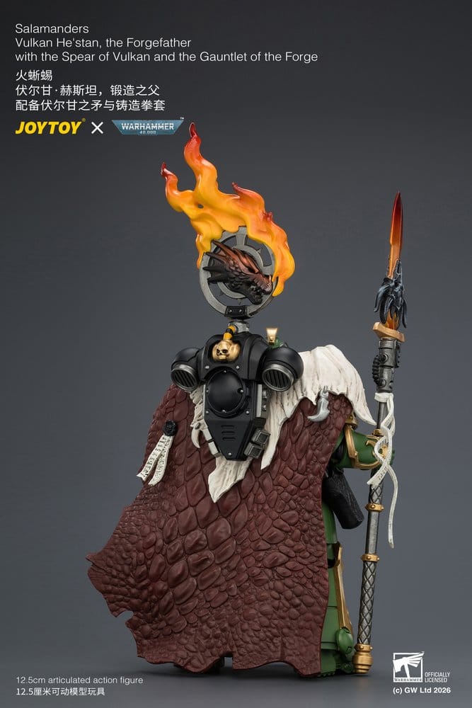 Warhammer Actionfigur Salamanders Vulkan He'stan, the Forgefather 13 cm