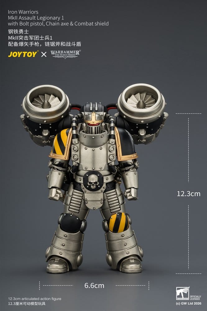 Warhammer The Horus Heresy Actionfigur Iron Warriors MkII Assault Legionary 1 12 cm
