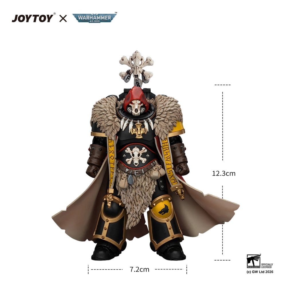 Warhammer Actionfigur Space Wolves Wolf Priest 12 cm
