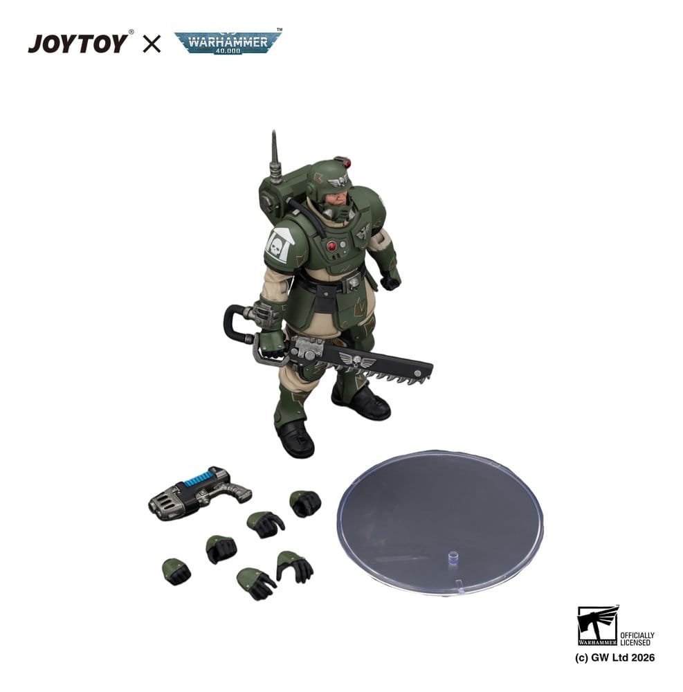Warhammer Actionfigur Astra Militarum Kasrkin 1 with Chainsword and Plasma Pistol