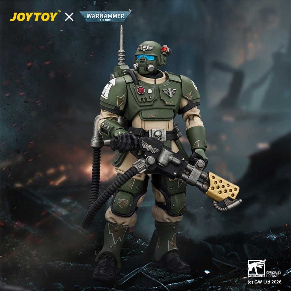 Warhammer Actionfigur Astra Militarum Kasrkin 2 with Flamer