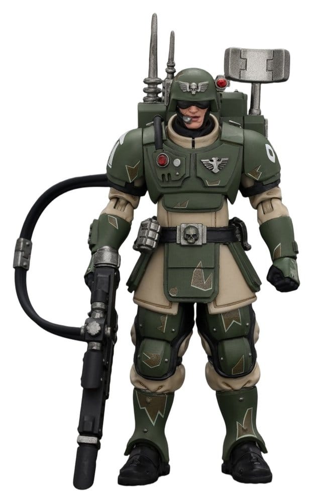 Warhammer Actionfigur Astra Militarum Kasrkin 3 with Hot-shot Lasgun and Vox-caster