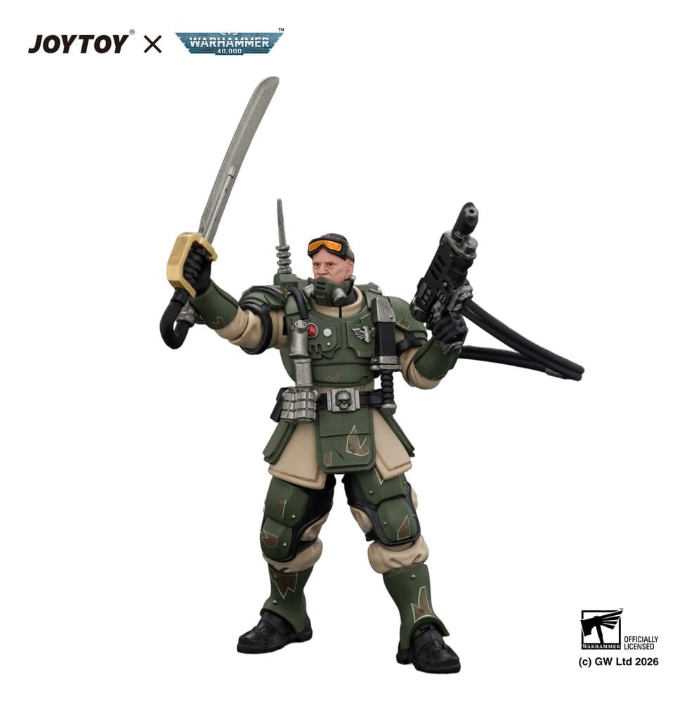 Warhammer Actionfigur Astra Militarum Kasrkin 7 with Hot-shot Laspistol and Power Sword
