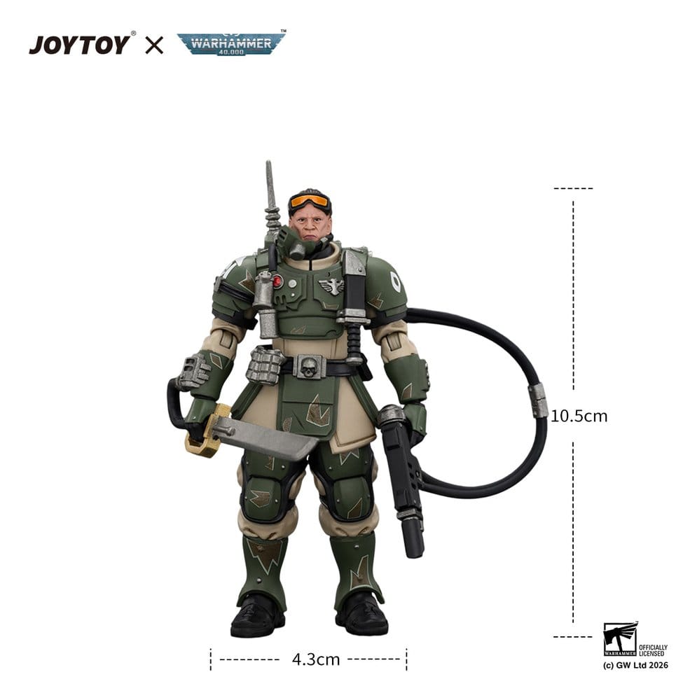 Warhammer Actionfigur Astra Militarum Kasrkin 7 with Hot-shot Laspistol and Power Sword