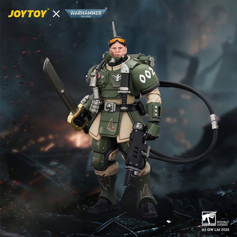 Warhammer Actionfigur Astra Militarum Kasrkin 7 with Hot-shot Laspistol and Power Sword