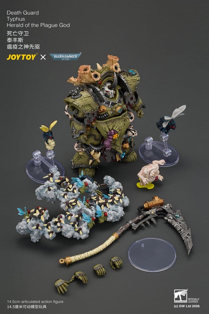 Warhammer Actionfigur Death Guard Typhus Herald of the Plague God 15 cm