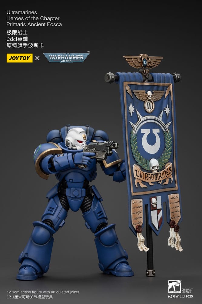 Warhammer 40k Actionfigur 1/18 Ultramarines Heroes of the Chapter Primaris Ancient Posca 20 cm