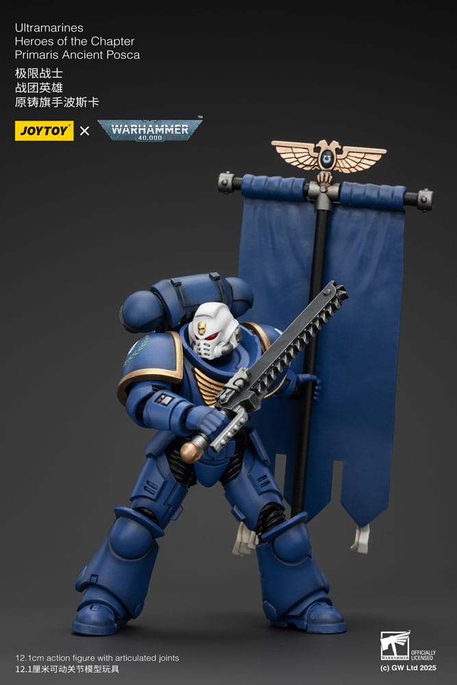 Warhammer 40k Actionfigur 1/18 Ultramarines Heroes of the Chapter Primaris Ancient Posca 20 cm