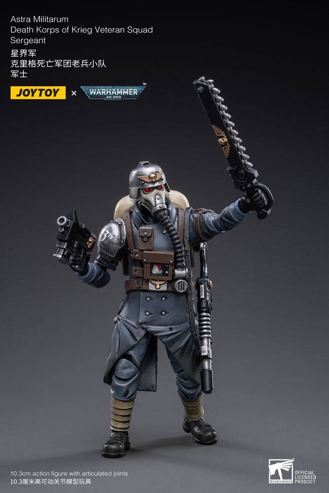 Warhammer 40k Actionfigur 1/18 Death Korps of Krieg Veteran Squad Sergeant 10 cm 