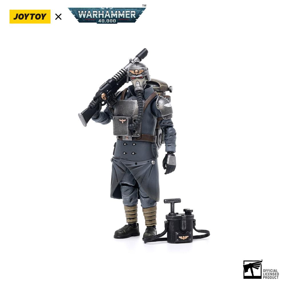 Warhammer 40k Actionfigur 1/18 Death Korps of Krieg Veteran Squad Guardsman Demolitions Specialist 10 cm 