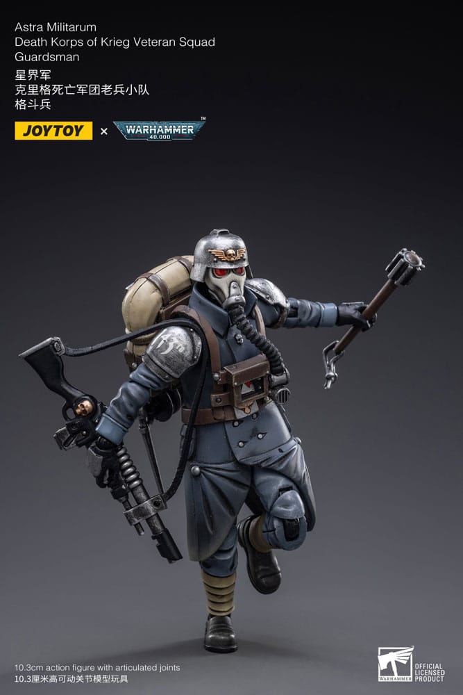 Warhammer 40k Actionfigur 1/18 Astra MilitarumDeath Korps of Krieg Veteran Squad Guardsman 11 cm     