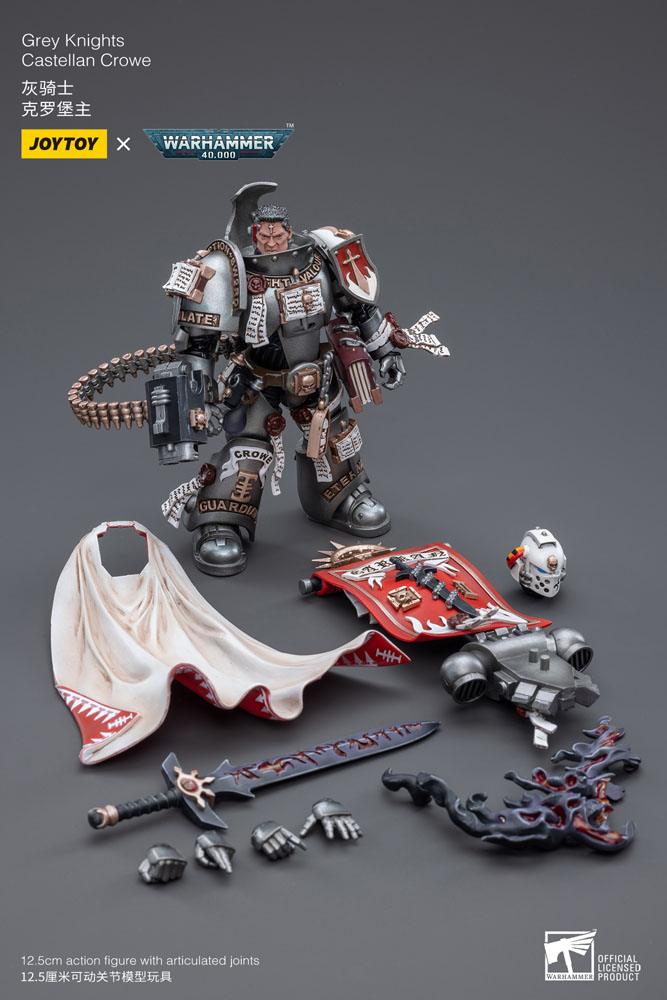 Warhammer 40k Actionfigur 1/18 Grey Knights Castellan Crowe 12 cm
