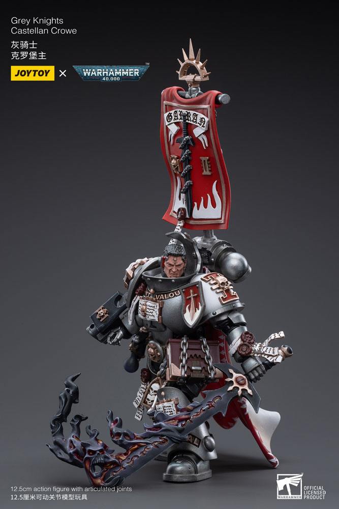Warhammer 40k Actionfigur 1/18 Grey Knights Castellan Crowe 12 cm