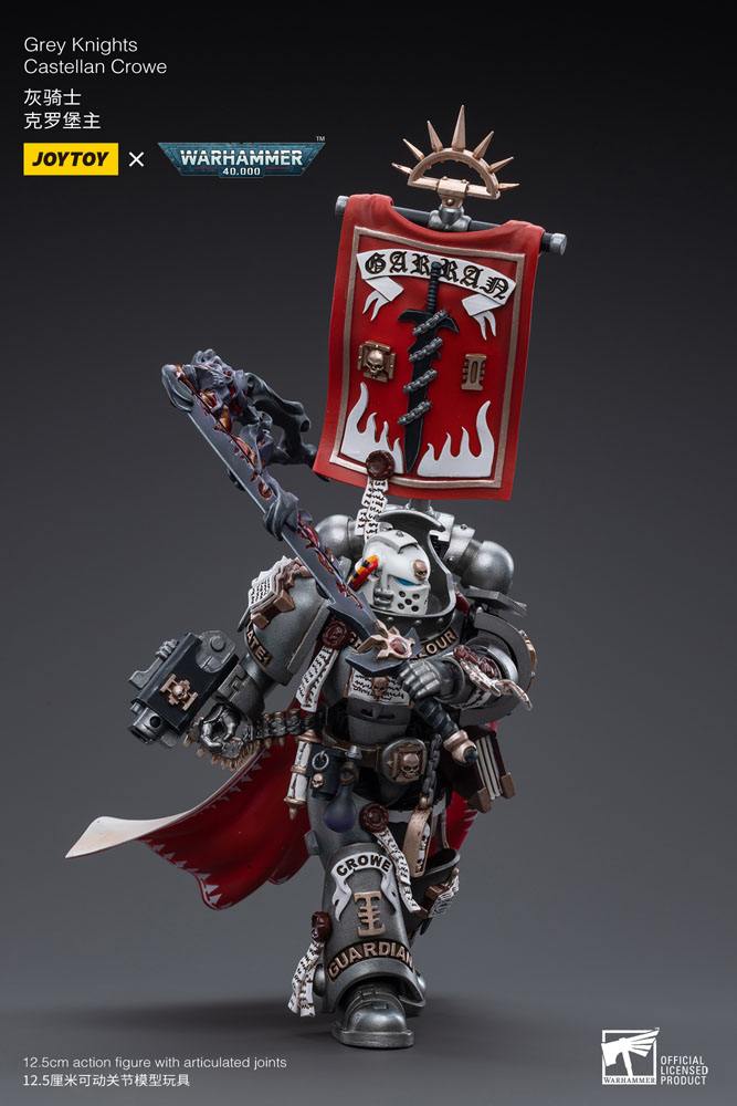 Warhammer 40k Actionfigur 1/18 Grey Knights Castellan Crowe 12 cm