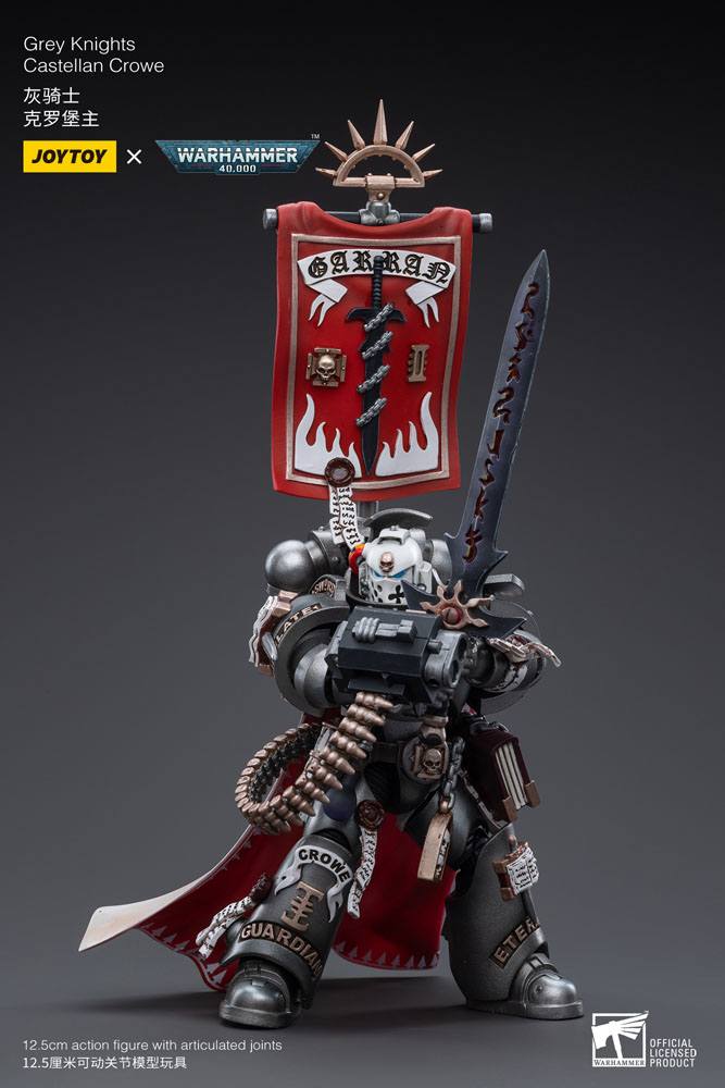 Warhammer 40k Actionfigur 1/18 Grey Knights Castellan Crowe 12 cm