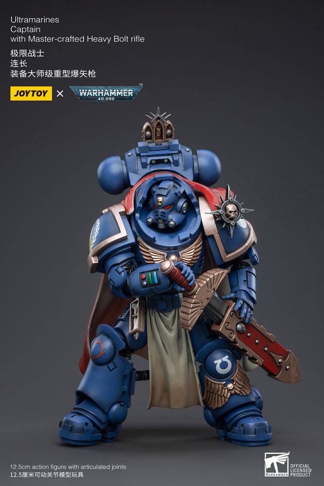 Warhammer 40k Actionfigur 1/18 Ultramarines Captain with Master-Crafted Heavy Bolt Rifle 12 cm