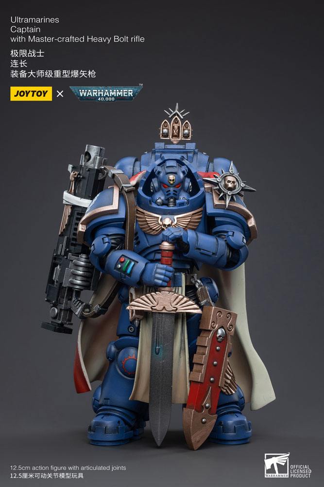 Warhammer 40k Actionfigur 1/18 Ultramarines Captain with Master-Crafted Heavy Bolt Rifle 12 cm