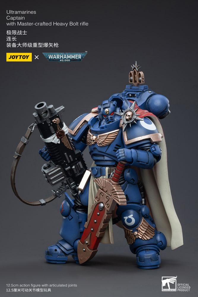Warhammer 40k Actionfigur 1/18 Ultramarines Captain with Master-Crafted Heavy Bolt Rifle 12 cm