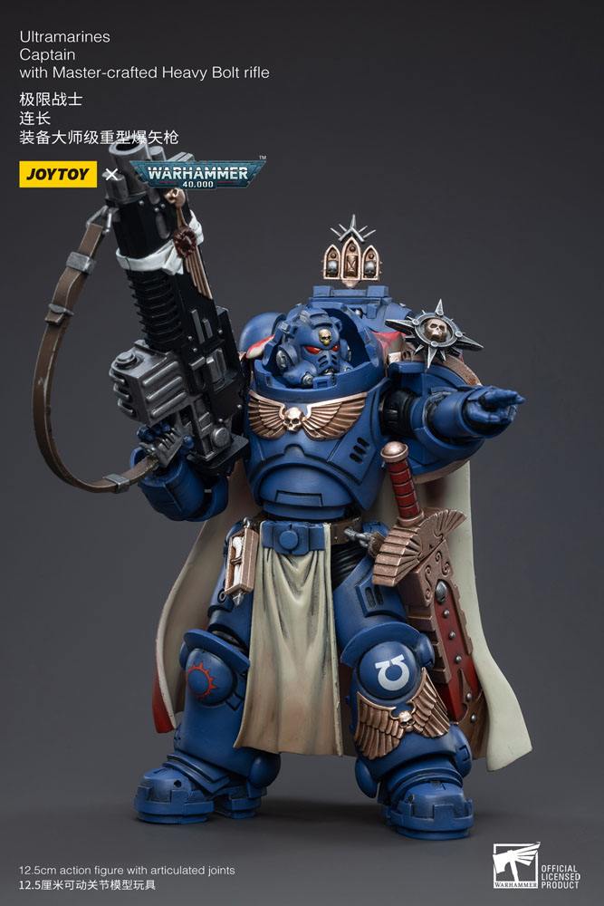 Warhammer 40k Actionfigur 1/18 Ultramarines Captain with Master-Crafted Heavy Bolt Rifle 12 cm