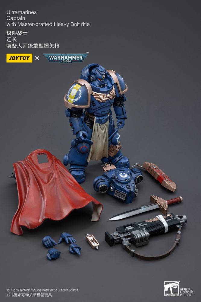 Warhammer 40k Actionfigur 1/18 Ultramarines Captain with Master-Crafted Heavy Bolt Rifle 12 cm