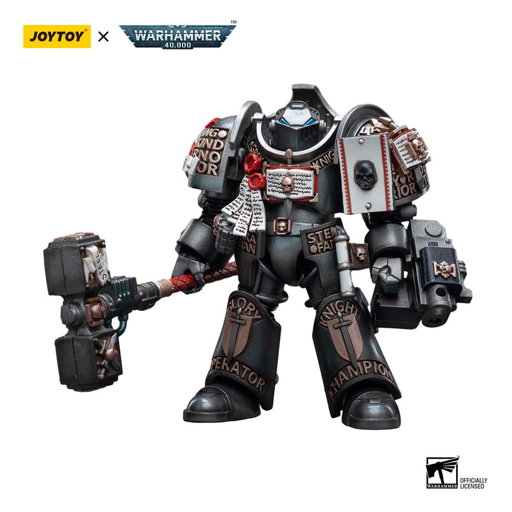 Warhammer 40k Actionfigur 1/18 Grey Knights Nemesis Dreadknight (Including Grey Knights Terminator Caddon Vibova) 12 cm