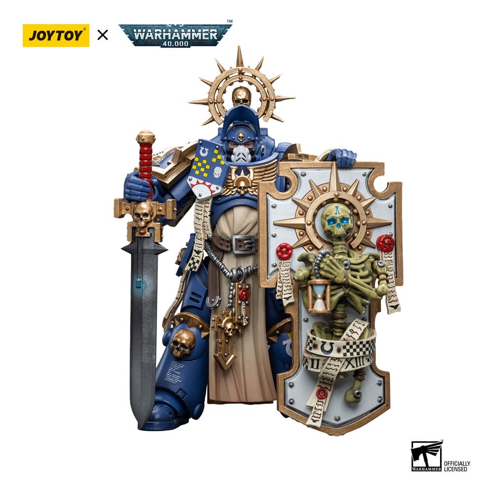 Warhammer 40k Actionfigur 1/18 Ultramarines Primaris Captain with Relic Shield and Power Sword 12 cm 