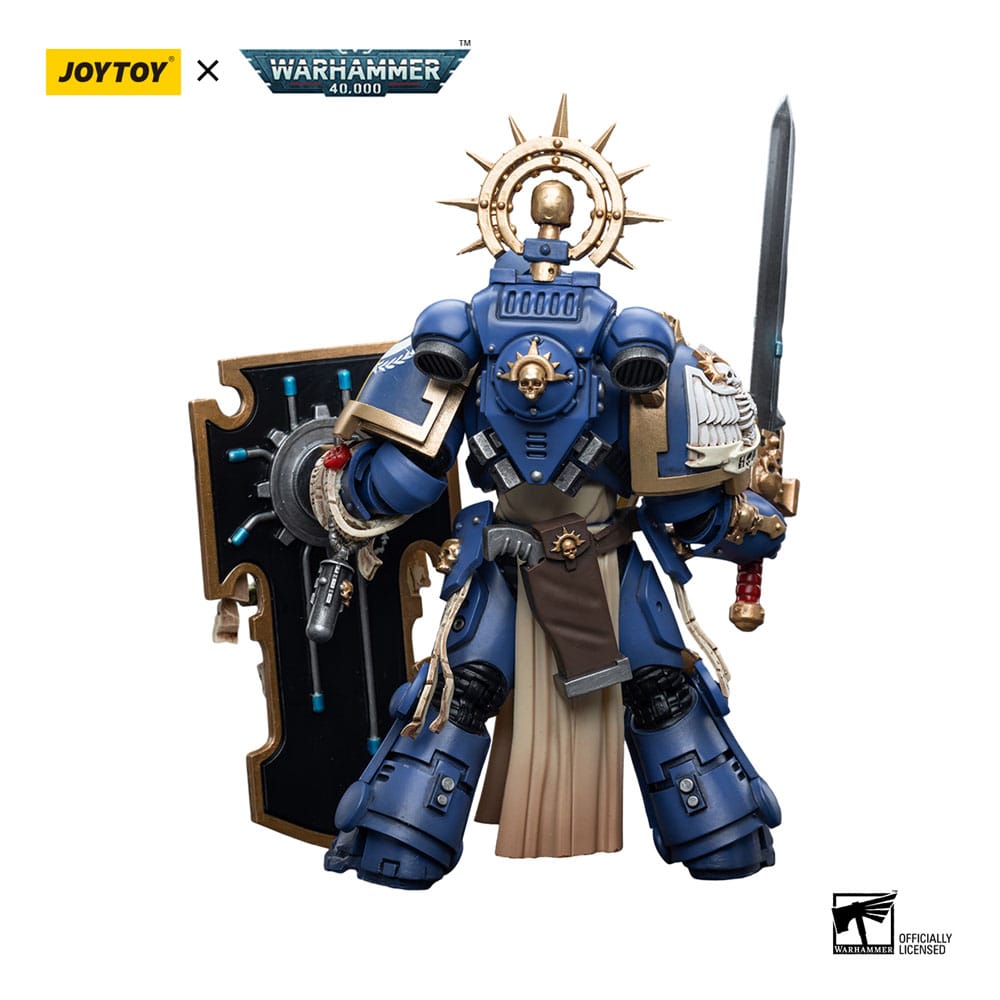 Warhammer 40k Actionfigur 1/18 Ultramarines Primaris Captain with Relic Shield and Power Sword 12 cm 