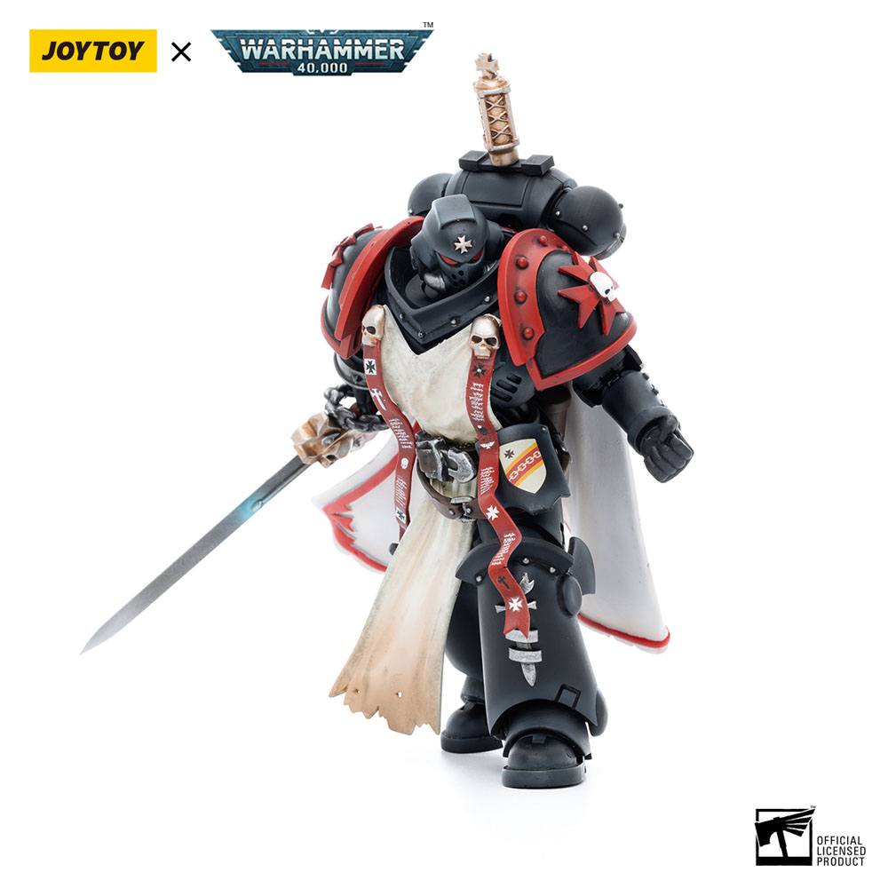 Warhammer 40k Actionfigur 1/18 Black Templars Primaris Sword Brethren Eberwulf 12 cm