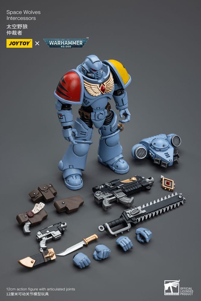 Warhammer 40k Actionfigur 1/18 Space Wolves Intercessors 12 cm